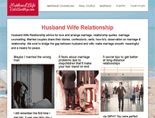 Tablet Screenshot of husbandwiferelationship.com